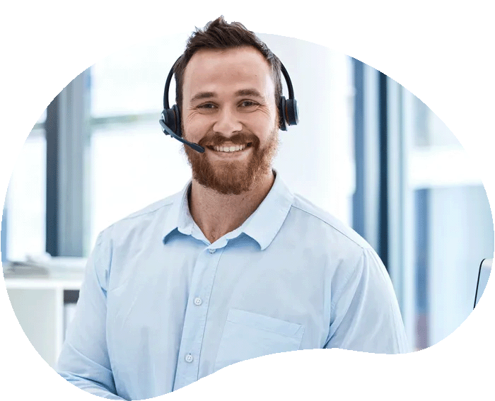 Customer service provided with a smile.